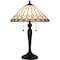 Quoizel Tiffany Table Lamp Tiffany 2 Lights Matte Black TF6149MBK - alternate 1